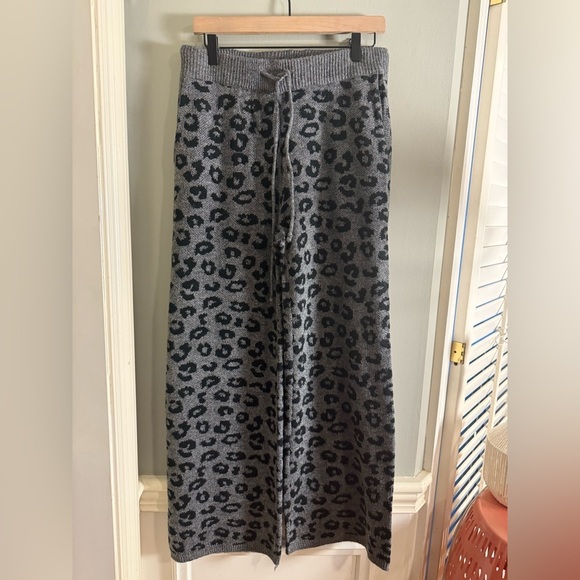 Hem & Thread Gray Maxi Wide Leg Pants Casual - Picture 1 of 10